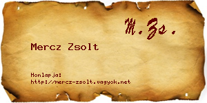 Mercz Zsolt névjegykártya